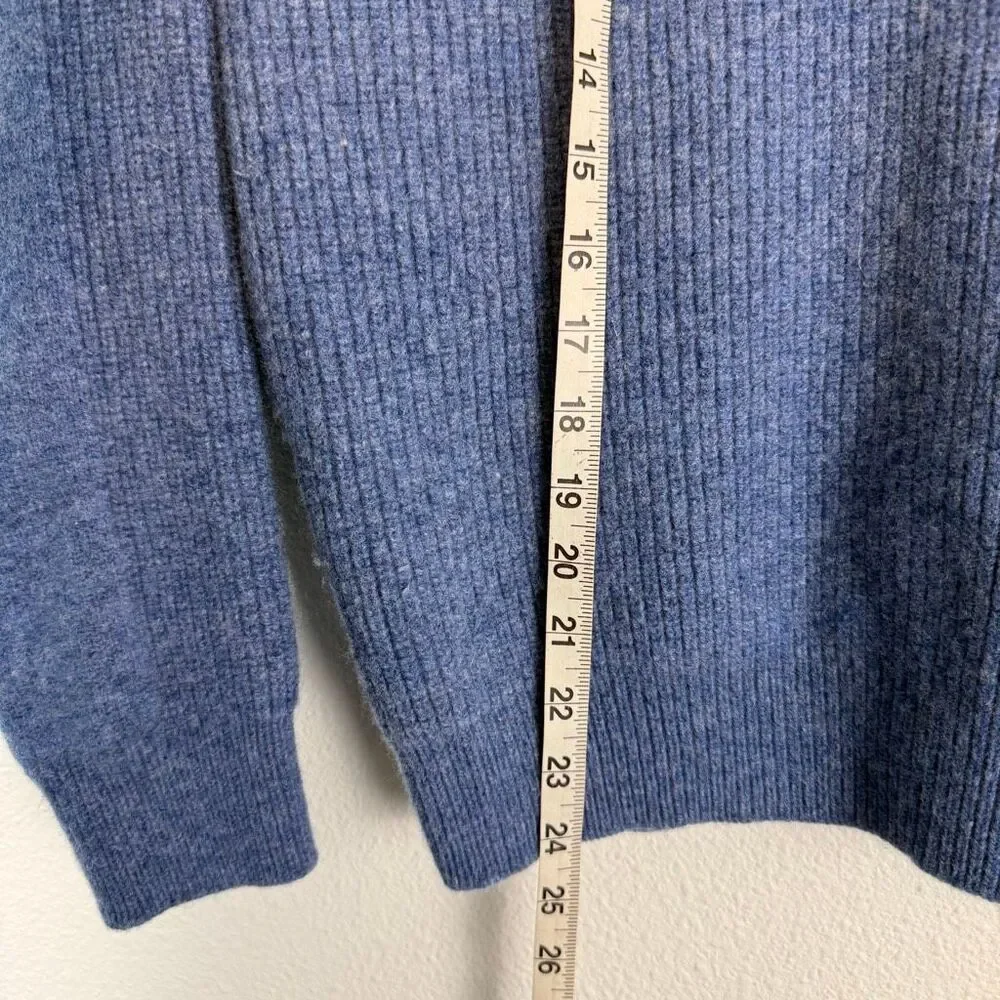 LL Bean Wool Waterfowl Quarter Zip Sweater Size‎ Medium